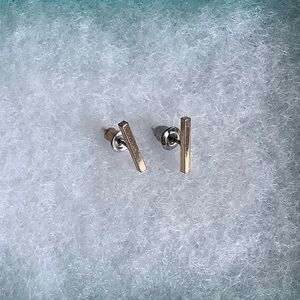Gold bar studs